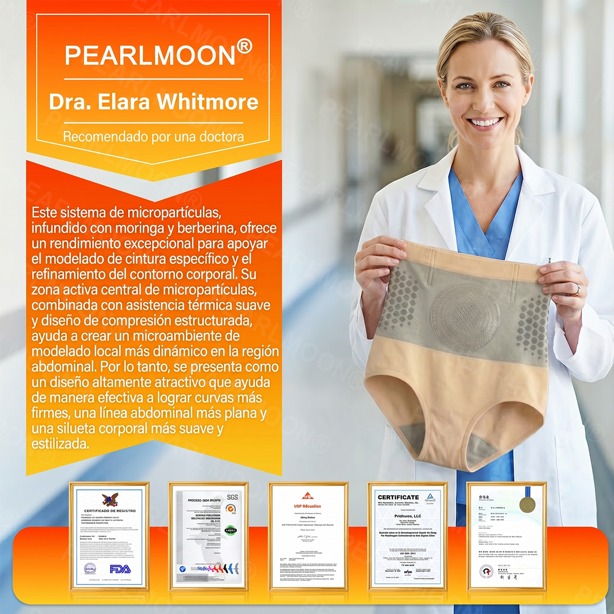 Tienda oficial | 🌹🌹 PEARLMOON® 2026 Shorts esculpidores y quemagrasas con micro-partículas 4-en-1 de Moringa & Berberina 🎁